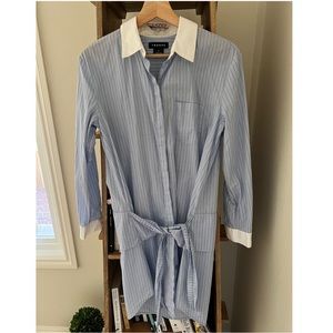Trouve blue shirt dress